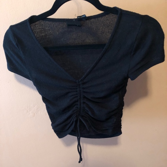 out from under alexa ruched short sleeve top